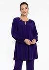 Tunic wide bottom cut-out DOLCE - purple