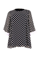 Tunic wide bottom DOTS - black  - #3