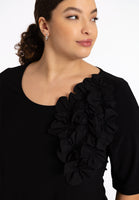 Tunic wide bottom CORSAGE - black  - #1