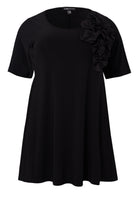 Tunic wide bottom CORSAGE - black  - #3