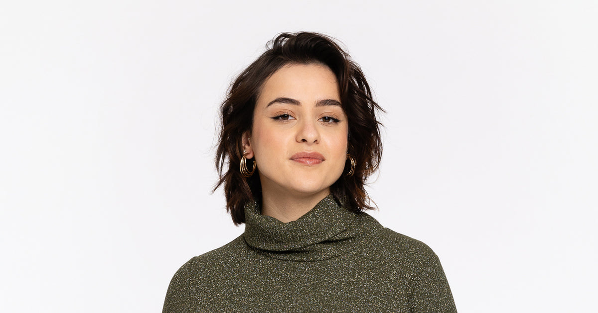 Tunic wide bottom RIB - Light green