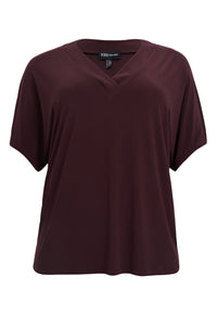 T-shirt V-neck R DOLCE - dark red - #4
