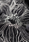 Coat florique - Black