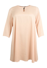 Tunic wide bottom SATIN - pink - #3
