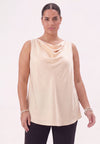 Singlet waterfall SATIN - pink