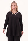 Tunic A-line ECO VERO - black 