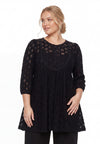 Tunic wide bottom DENTEL - black