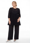 Tunic wide bottom DENTEL - black 