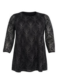 Tunic A-line SILVER LUX - black - #4