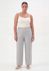 Trousers straight PINSTRIPE - grey - #2