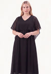 Maxi dress CHIFFON - black 
