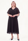 Maxi dress CHIFFON - black 