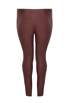 Legging full stretch leather - red  - #3