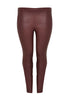 Legging full stretch leather - red  - #4