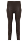 Legging full stretch leather - brown