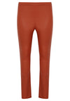 Legging full stretch leather - mid brown