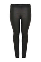 Legging half stretch leather - black  - #4