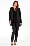Trousers slit midfront - black - #1