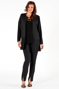 Trousers slit midfront - black - #2