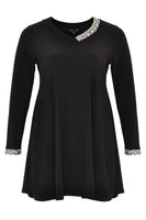 Shirt wide bot strass DOLCE - black  - #4