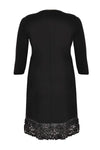 Dress leather roses stroke - black - #3