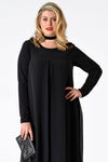 Dress chiffon layer DOLCE - black 