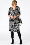 Dress wrap over top SUE - black - #1
