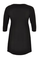 Tunic wide bottom beads DOLCE - black - #3