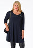 Tunic wide bottom beads DOLCE - blue