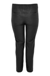 Trousers pintuck LEATHER - black