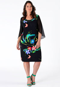 Dress beaded neck CHIARA - black - #2