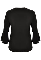 Cardi-jacket frilled cuff DOLCE - black  - #3