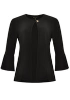 Cardi-jacket frilled cuff DOLCE - black  - #4