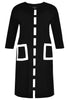 Dress ribbon INTERLOCK - black  - #4