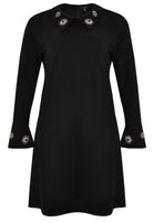 Dress beaded collar INTERLOCK - black - #4