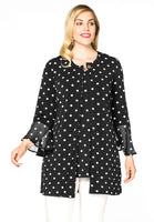 Jacket frill cuff DOTS - black - #1