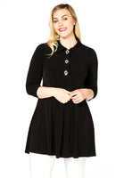 Tunic wide bot polo DOLCE - black - #1