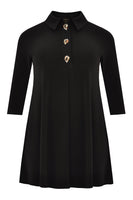 Tunic wide bot polo DOLCE - black - #4