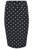 Skirt tube DOTS - blue - #5