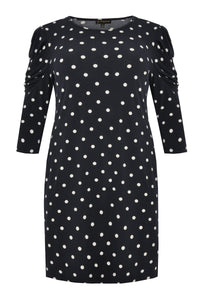 Dress drape sleeve DOTS - blue - #4