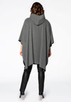 Poncho fur collar - grey - #3