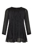 Tunic voile frills - black - #4