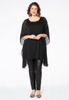 Tunic voile diamond strap - black - #2