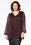 Tunic SNAKE v-neck - red - #1