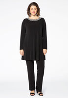 Tunic DOLCE studs wide bottom - black - #2