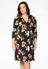 Dress wrap over ROSE - black 