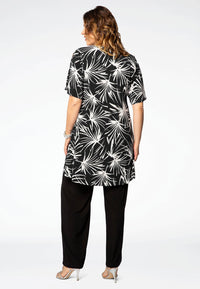 Tunic wide bottom PALMA - black - #3