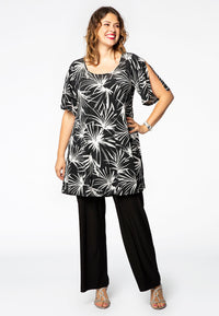 Tunic wide bottom PALMA - black - #2