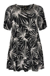 Tunic wide bottom PALMA - black - #4