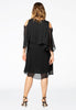 Tunic cold shoulder VOILE - black  - #3